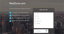 Desktop Screenshot of madzone.com