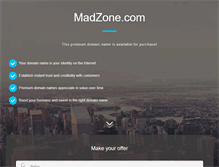 Tablet Screenshot of madzone.com